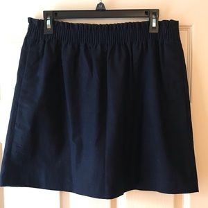 EUC J Crew Sidewalk Skirt Navy